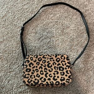 Kate Spade Leopard Print Crossbody Bag in Tan and Black